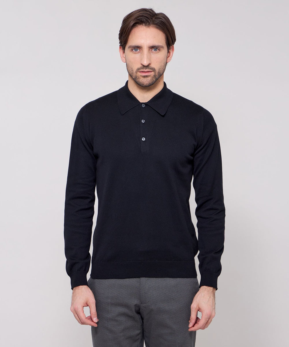JOHN SMEDLEY】シーアイランドコットン24ゲージニットポロ(トップス