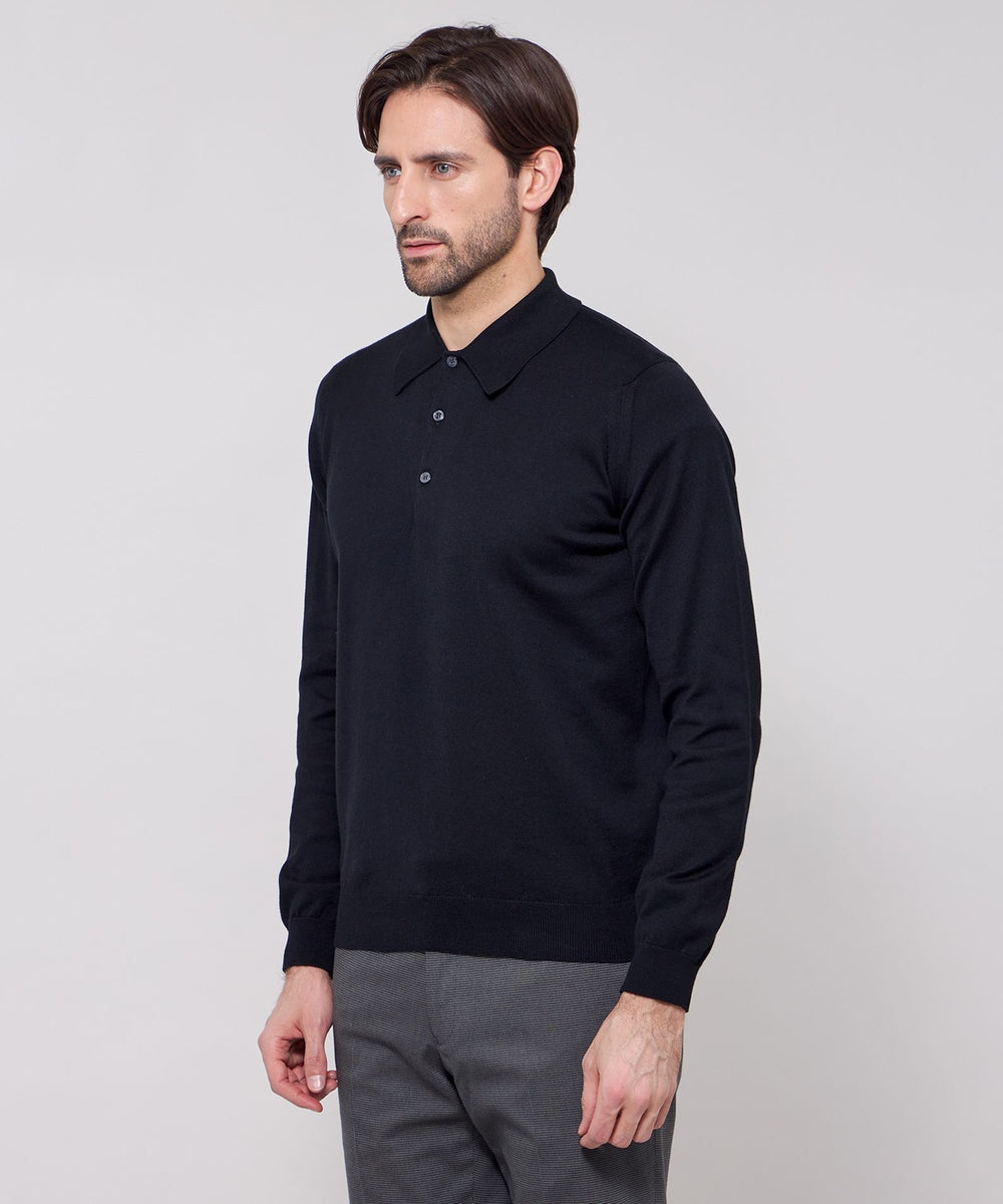 JOHN SMEDLEY】シーアイランドコットン24ゲージニットポロ(トップス