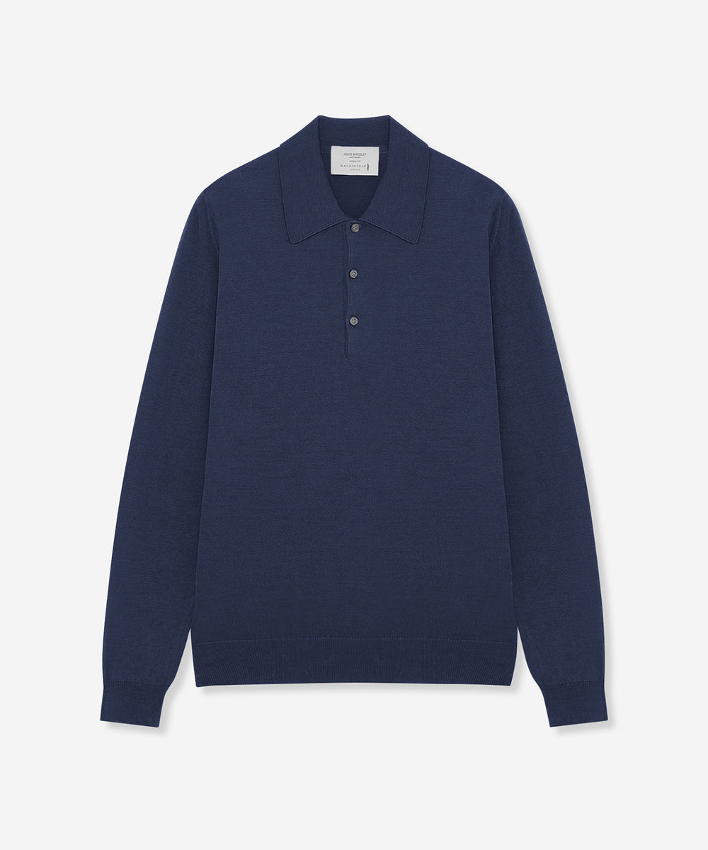 JOHN SMEDLEY】シーアイランドコットン24ゲージニットポロ(トップス
