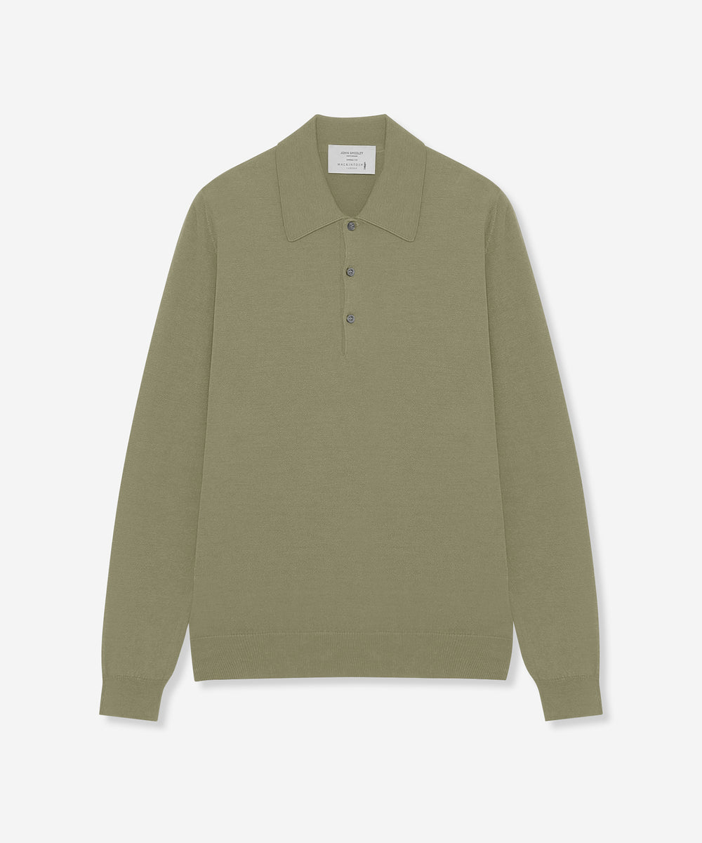 JOHN SMEDLEY】シーアイランドコットン24ゲージニットポロ(トップス
