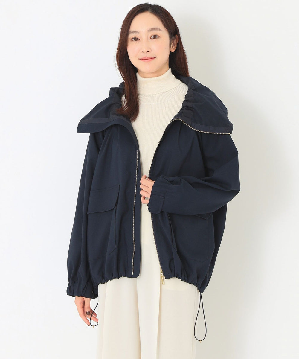 アンブレラコート＞ストレッチツイル ショートブルゾン(コート