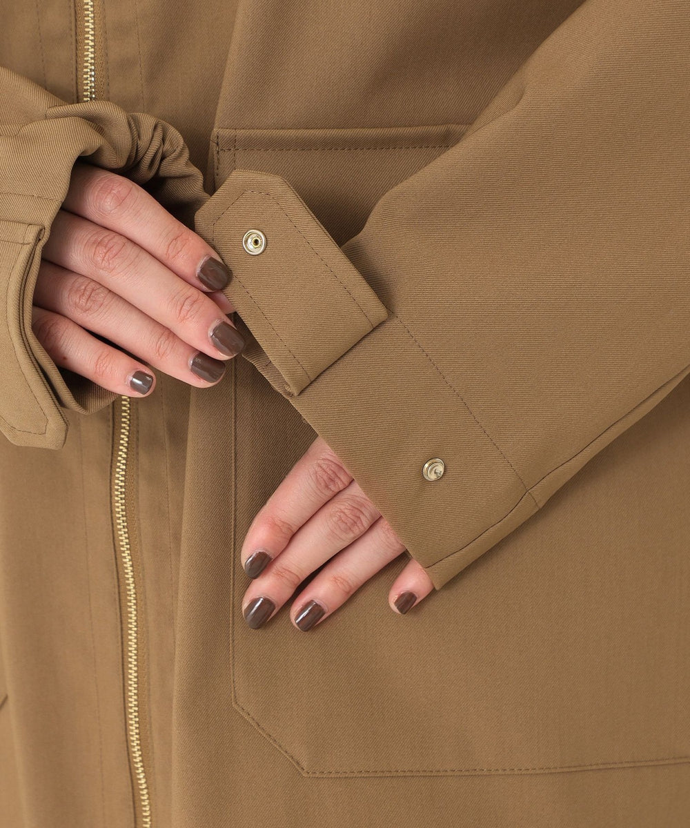 chaさん専用 アンブレラコート＞ストレッチツイル ショートブルゾン(コート