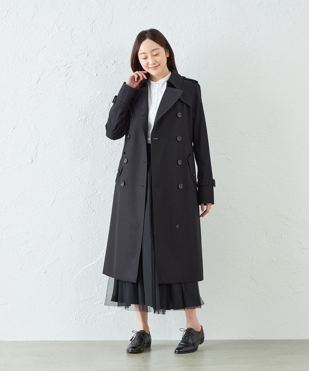 【美品】希少 SANYO 100年コート ブラック チェック ライナー付き 40