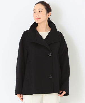 ヨリshirocon ロッシェショートコート　ネイビー　38 ヨリshirocon ロッシェショートコート ネイビー 38