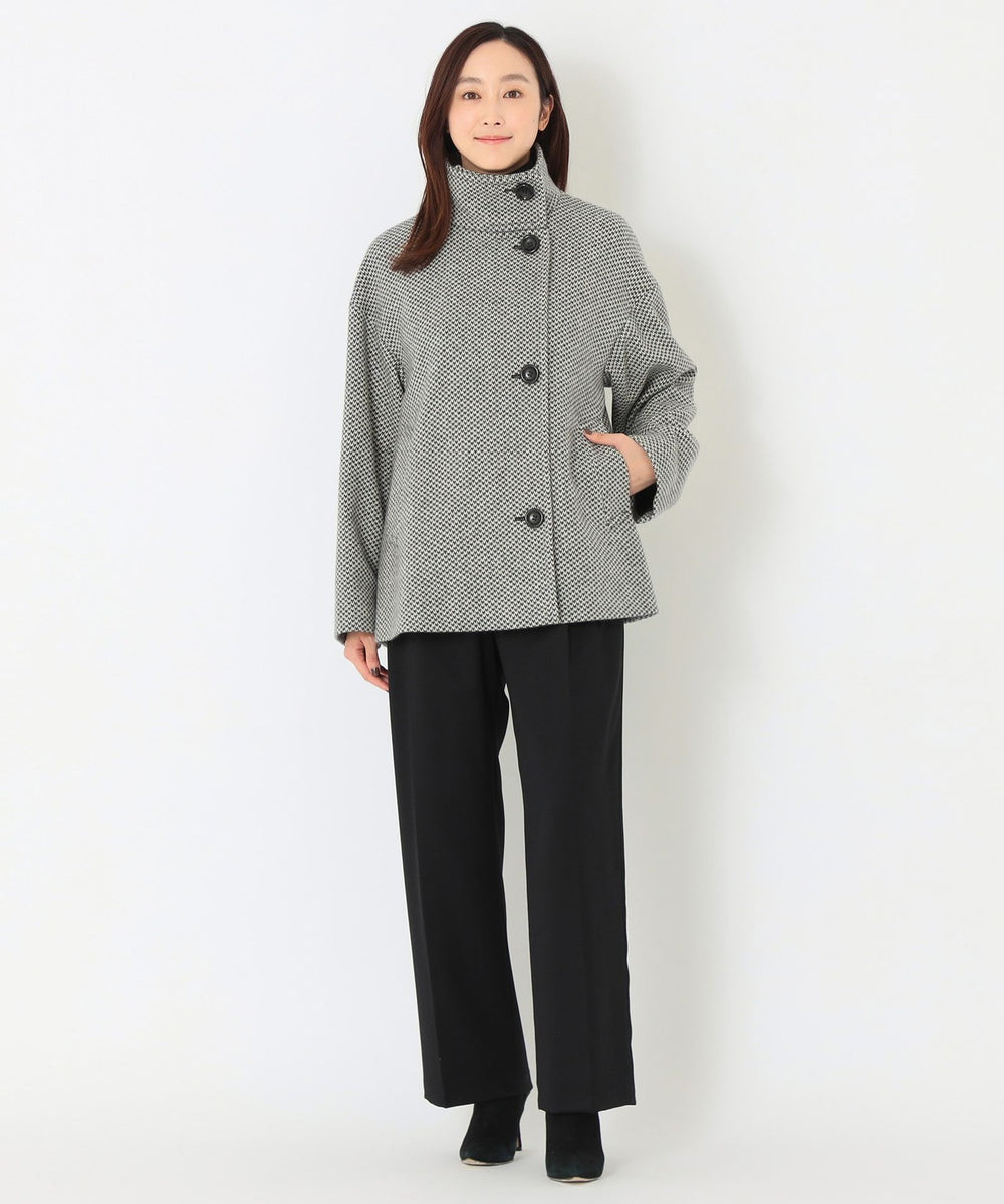 アナイ　スタンドカラーショートコート　グレー UNTITLED｜スタンドカラーショートコート | Rakuten Fashion(楽天