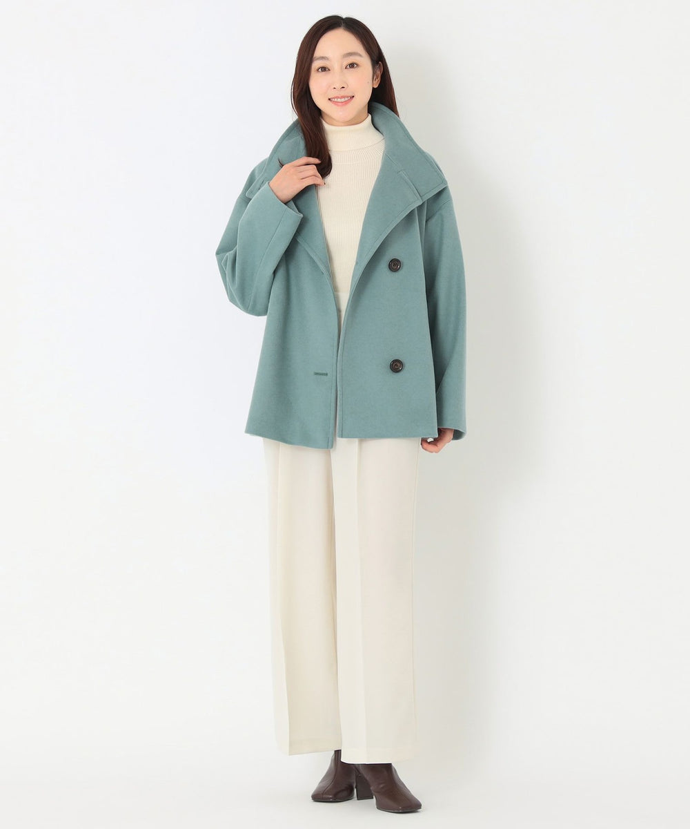 JULY NINE スタンドカラー　ショートコート JULY NINE スタンドカラー ショートコート - メルカリ