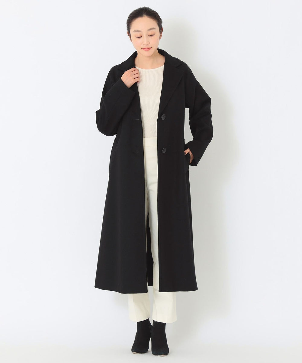 ウールビーバー ベルテッドロングコート(コート)｜SANYOCOAT(サンヨー