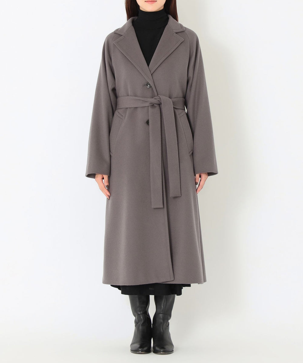 MISSONI ロングコート　リバーシブル　ベルト　44 ロングコート ベルト付き 2wayスタンドカラーコート[品番