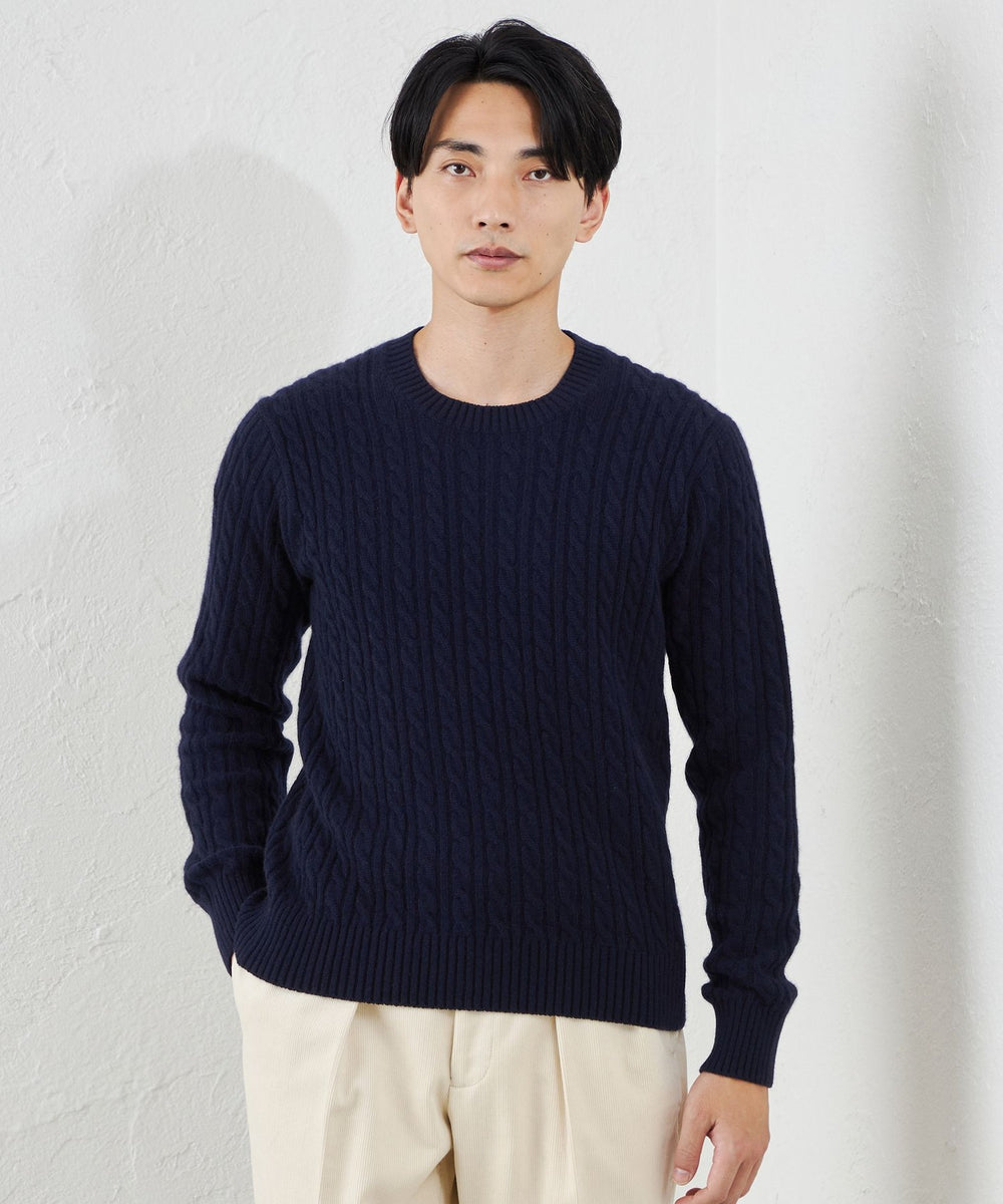 カシミヤクルーネックケーブル(トップス)｜S.ESSENTIALS(エス
