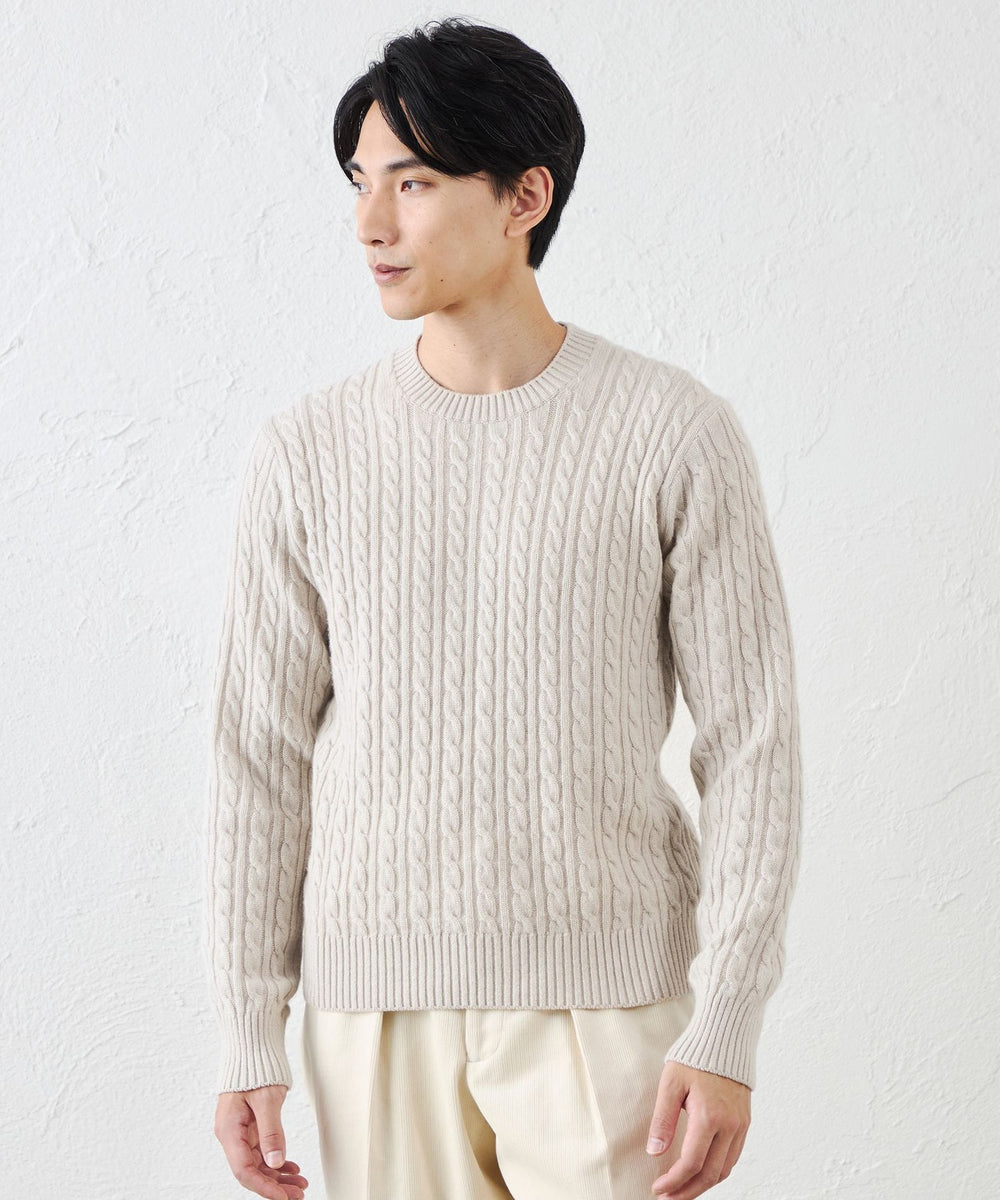 カシミヤクルーネックケーブル(トップス)｜S.ESSENTIALS(エス