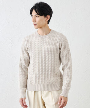 カシミヤクルーネックケーブル(トップス)｜S.ESSENTIALS(エス