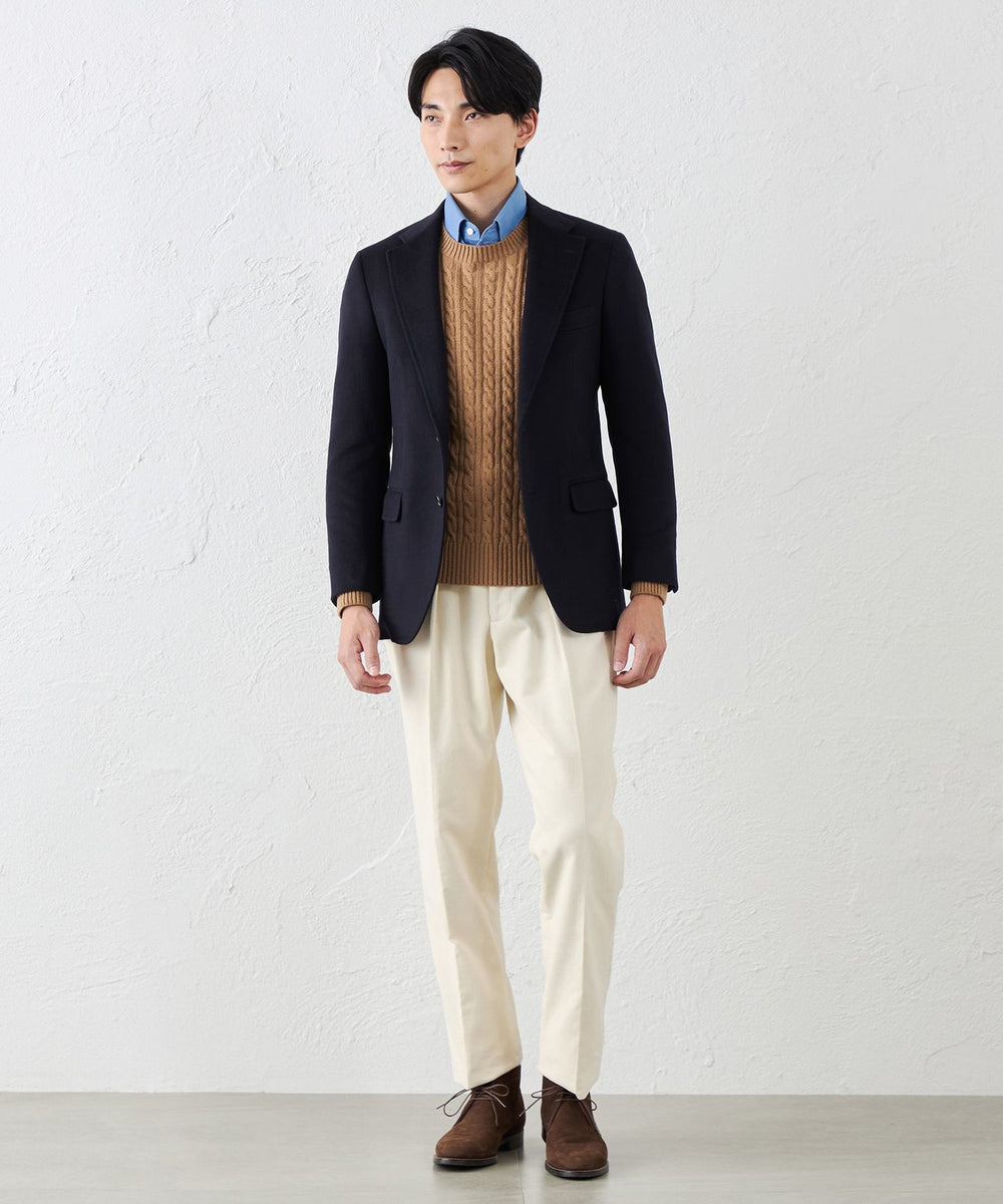 カシミヤクルーネックケーブル(トップス)｜S.ESSENTIALS(エス