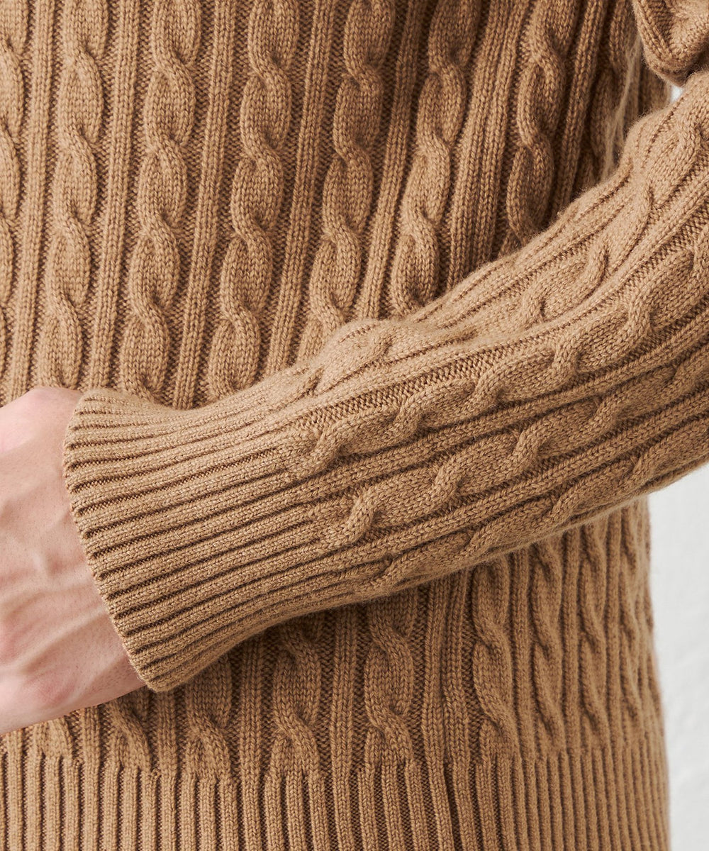 escales paris エスカル　カシミヤ100% ケーブルニット ケーブルニット ウールカシミヤ カーディガン