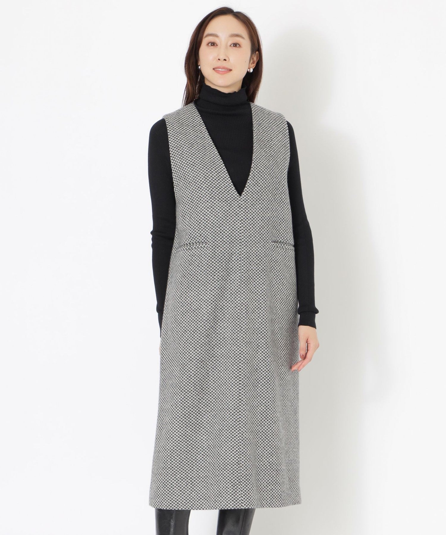 2121-P6J0540508__,08,モデル身長163cm 着用サイズ：38