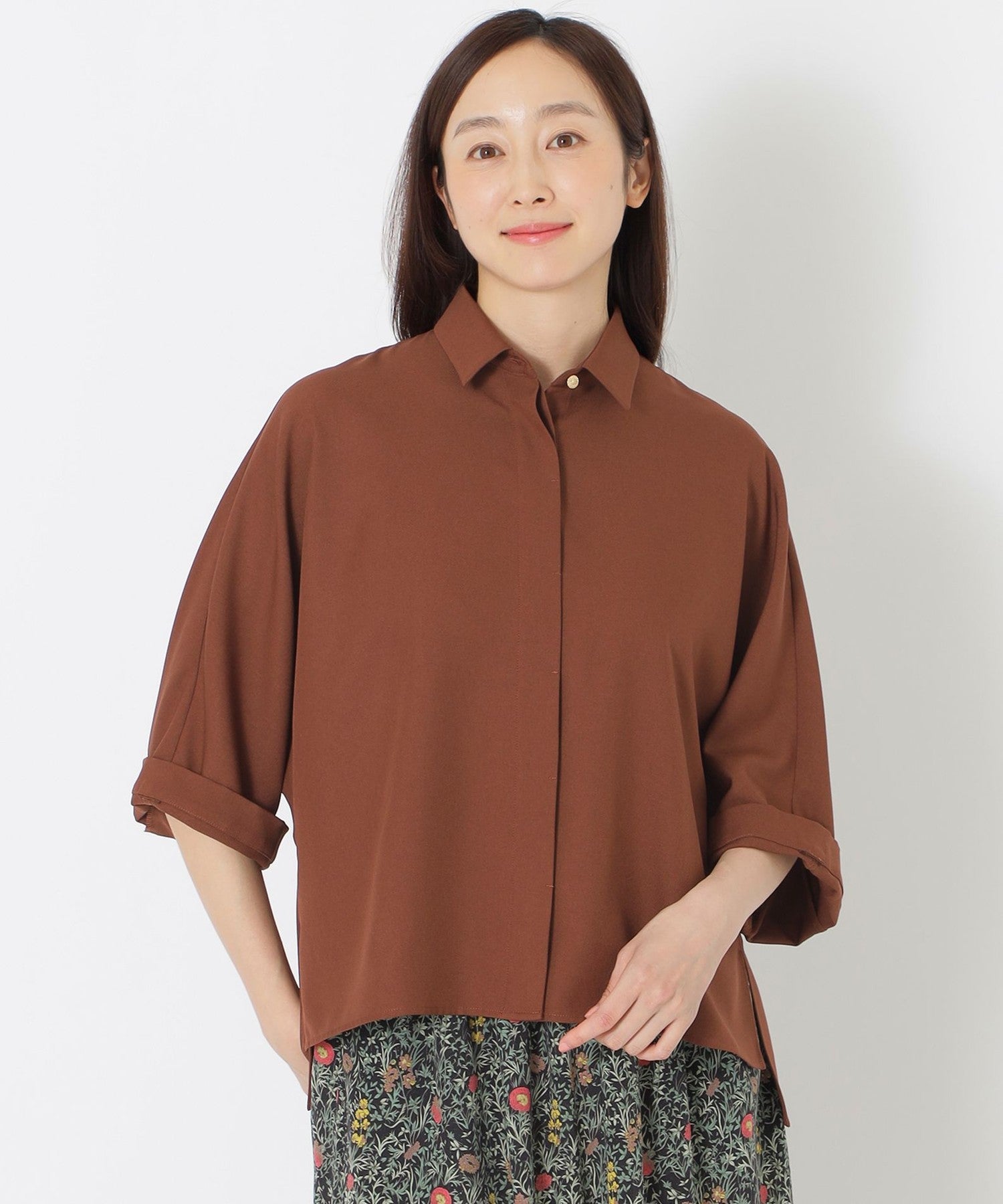 2121-P6M1282655__,55,モデル身長163cm 着用サイズ：38