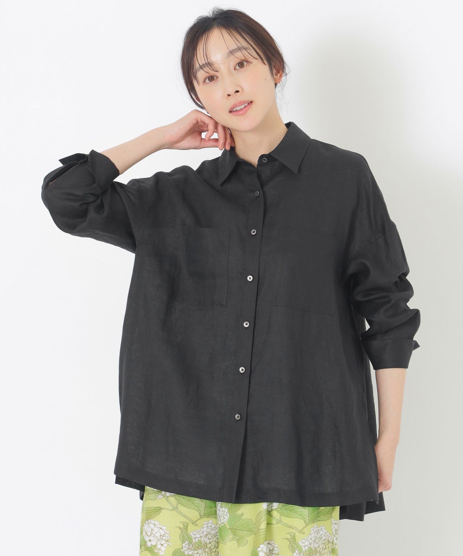 リネン長袖シャツ(トップス)｜S.ESSENTIALS(エス エッセンシャルズ)の