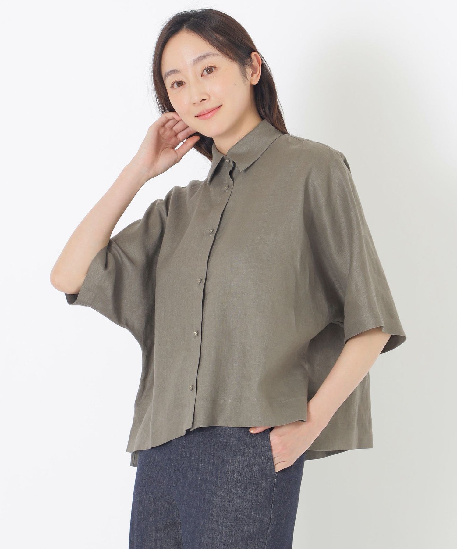 2121-P6M1873352__,52,モデル身長163cm 着用サイズ：38