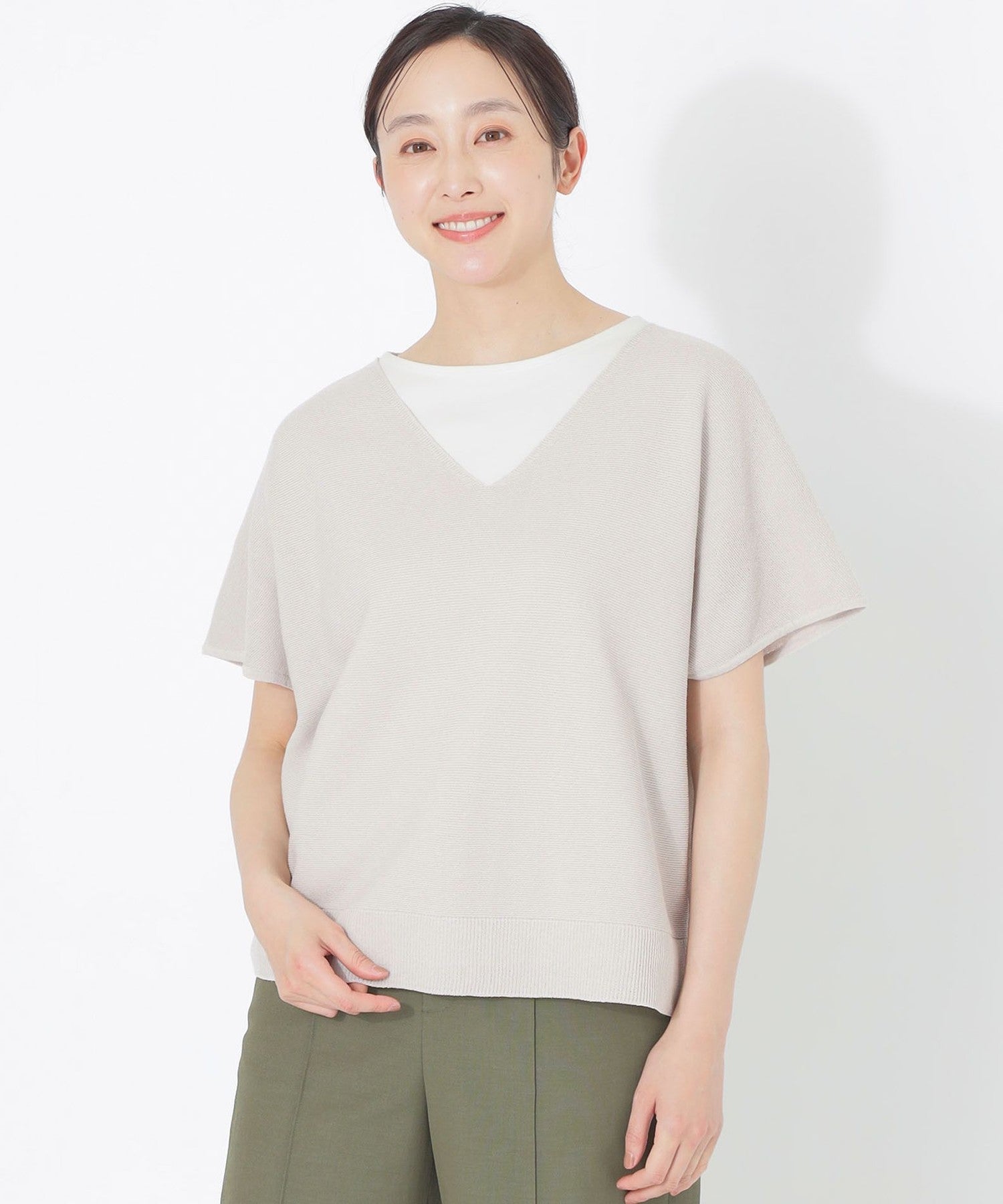 2121-P6N1854240__,40,モデル身長163cm 着用サイズ：38