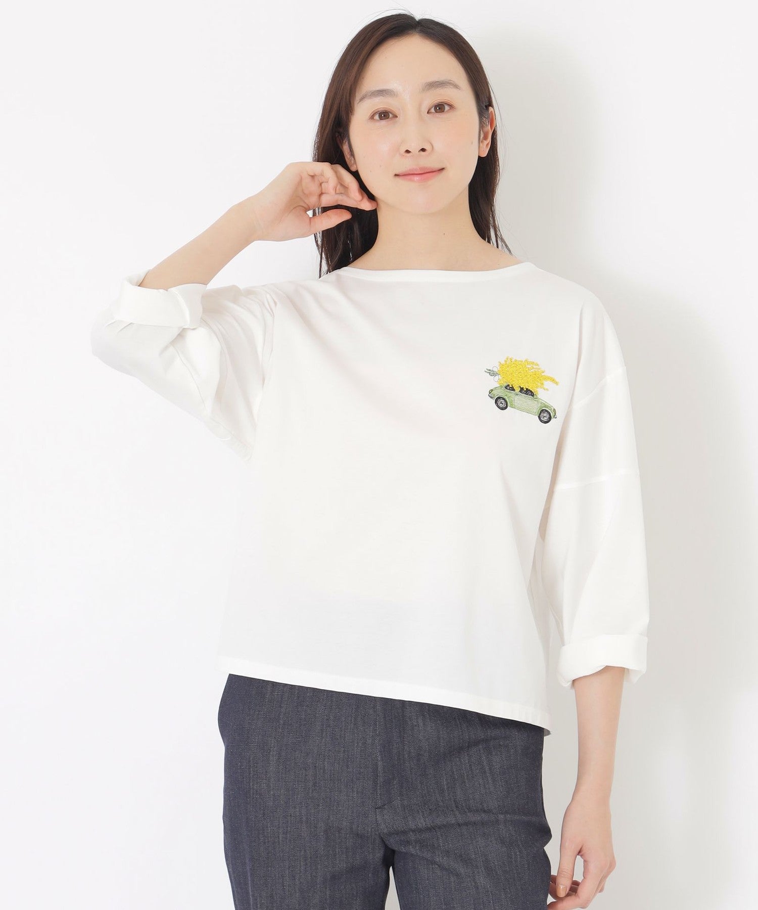 2121-P6P1272901__,01,モデル身長163cm 着用サイズ：38