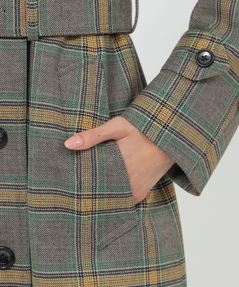 カラードチェック コート(コート)｜Paul Stuart(ポール・スチュアート