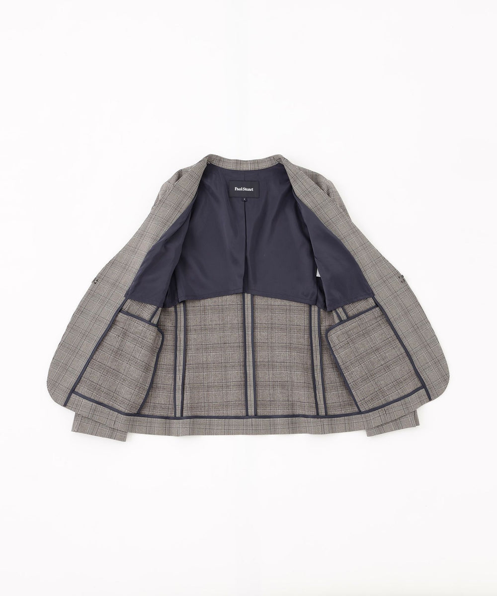 ウォッシャブル】裏起毛チェック ジャケット(ジャケット)｜Paul Stuart
