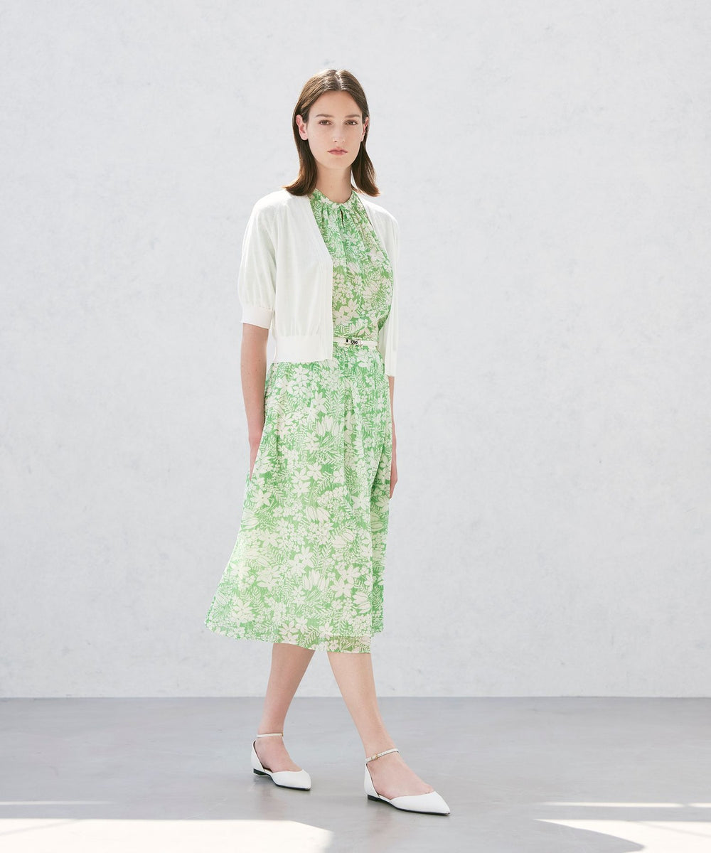 tovho トヴホ ブラッシュ バック プルーオーバー フラワー柄 トップス 2024秋冬】【ブルーライフ】ぼかし花柄ドロストプルオーバー