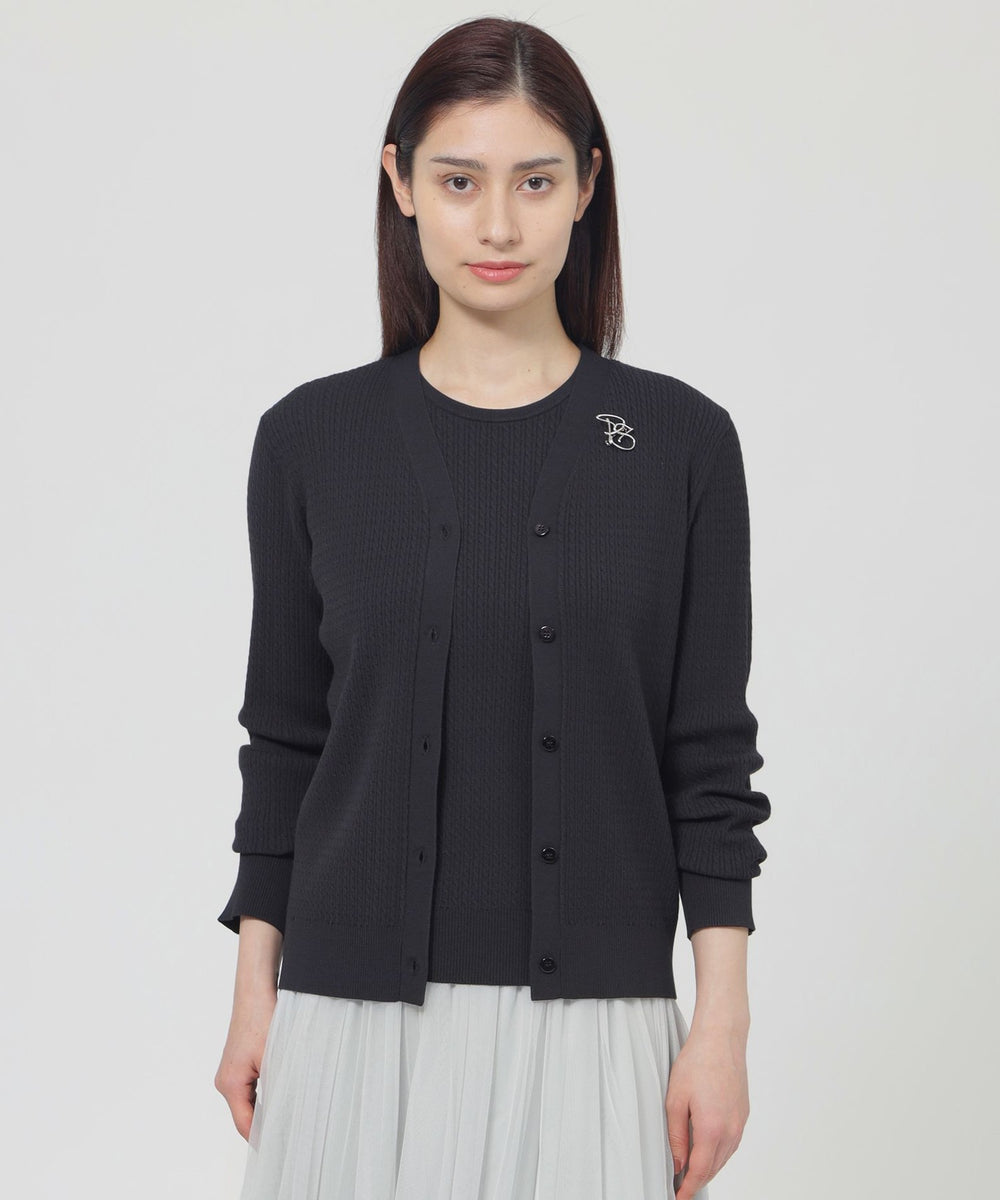 ウォッシャブル】ヴィスコースストレッチ カーディガン(トップス