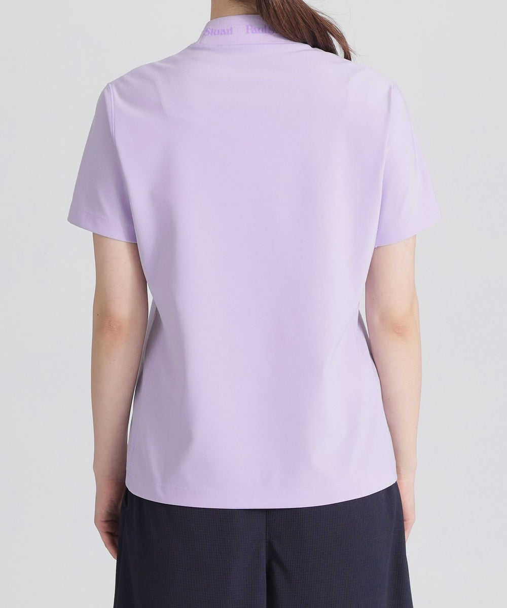 新品★Paul Stuart ゴルフ　モックネック半袖Tシャツ ブラック　L 吸水速乾/UVカット】半袖モックネックTシャツ（GOLF） （カットソー