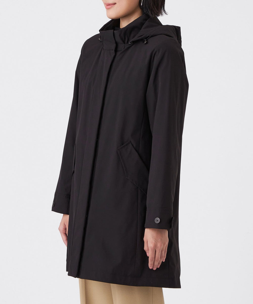 ［ほぼ新品！ ］TRANS WORK フーテッド コート ラミネートクロスコート(コート)｜TRANS WORK(トランスワーク)の