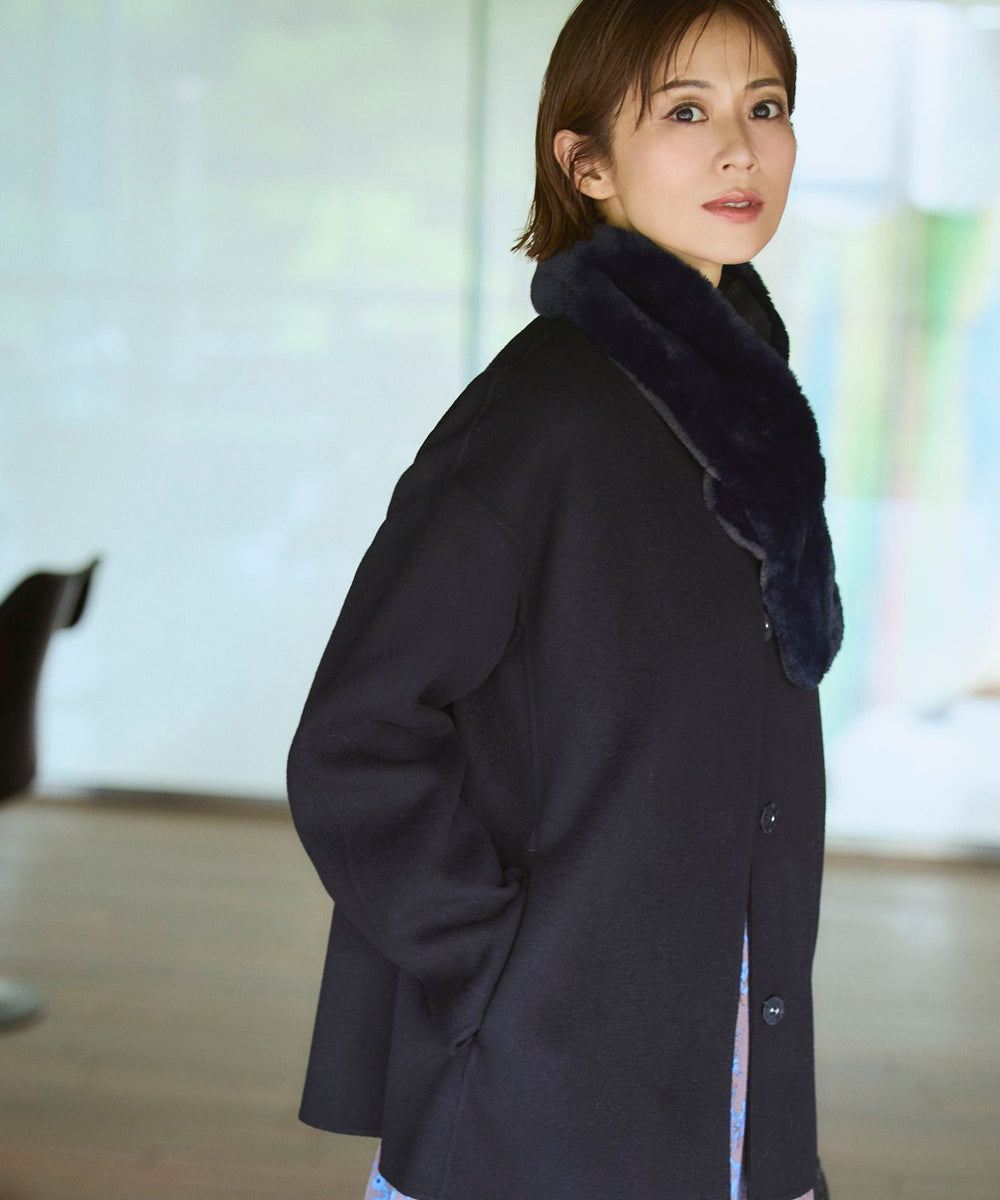 TRANS WORK 三陽商会/スライバーループコートサイズ40/濃いめグレー L】【美シリーズ】【セットアップ対応】【ウォッシャブル】ルクス