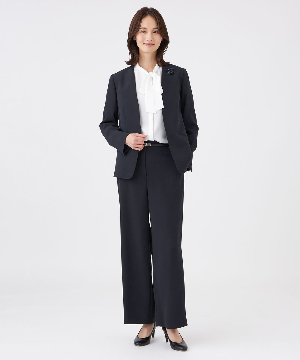 その他 saco セットアップ対応】2WAYストレッチフラノ ダブルブレストジャケット