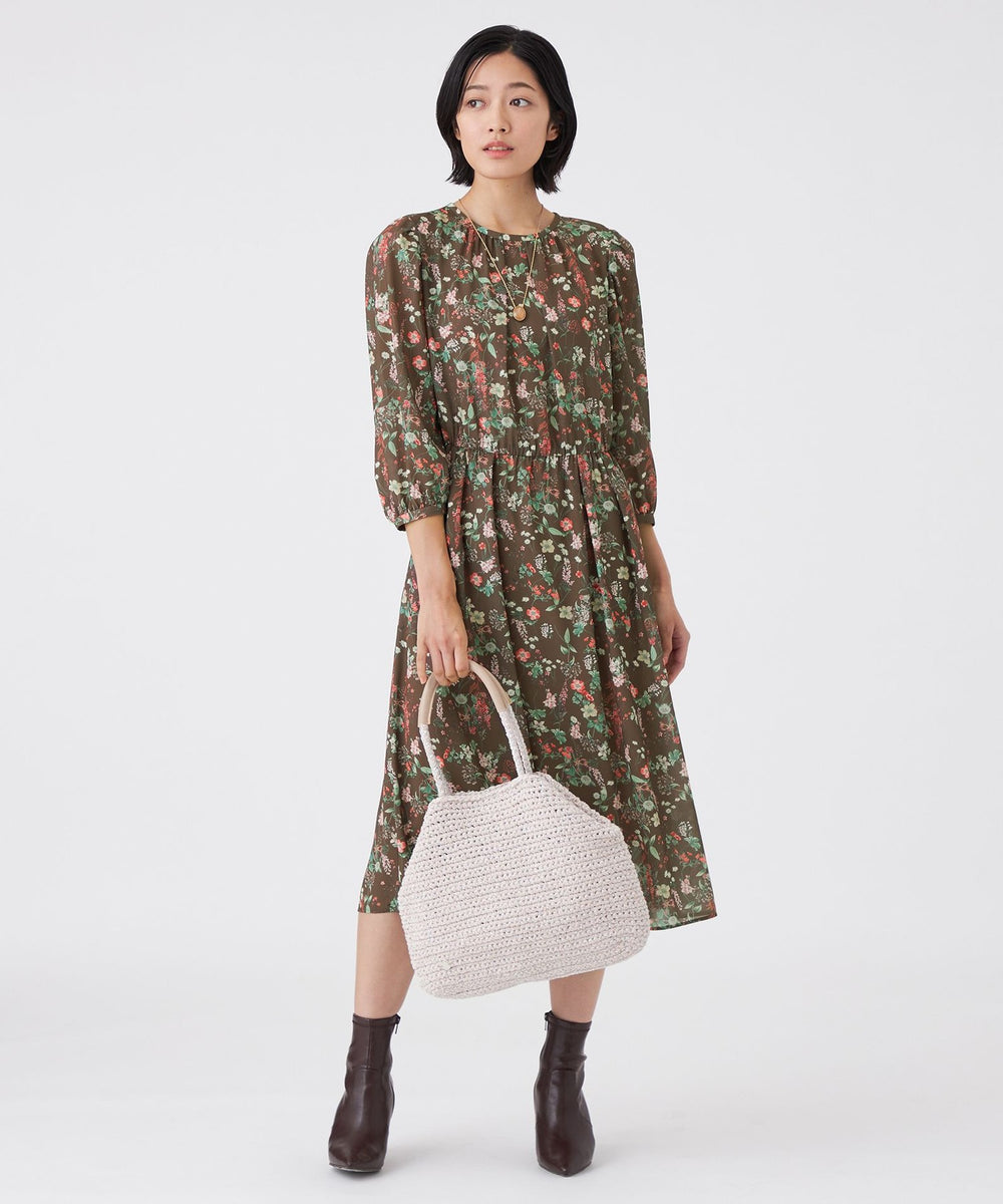 ウォッシャブル】BOHOプリントワンピース(ワンピース)｜TRANS WORK