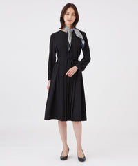 ウォッシャブル・UV・防しわ】ストレッチジョーゼットワンピース