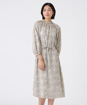 エッチングフラワープリント(ワンピース)｜TRANS WORK(トランスワーク