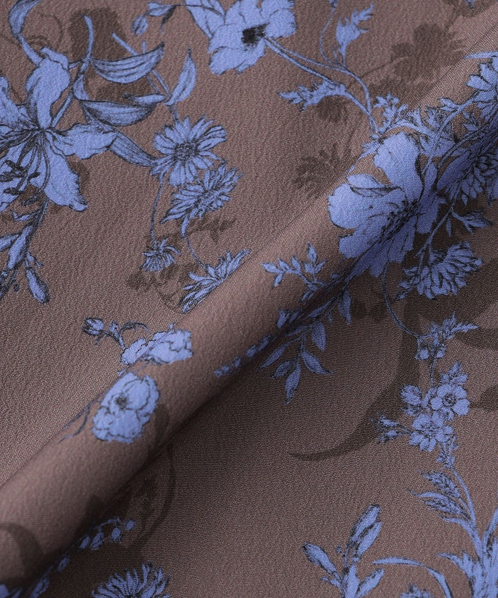 エッチングフラワープリント(ワンピース)｜TRANS WORK(トランスワーク