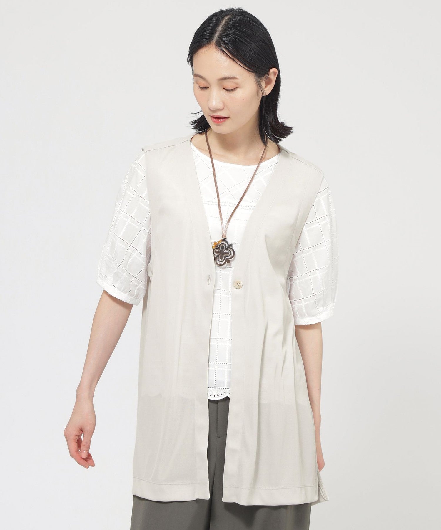 2211-U1P0955506__,06,モデル身長171cm 着用サイズ：38