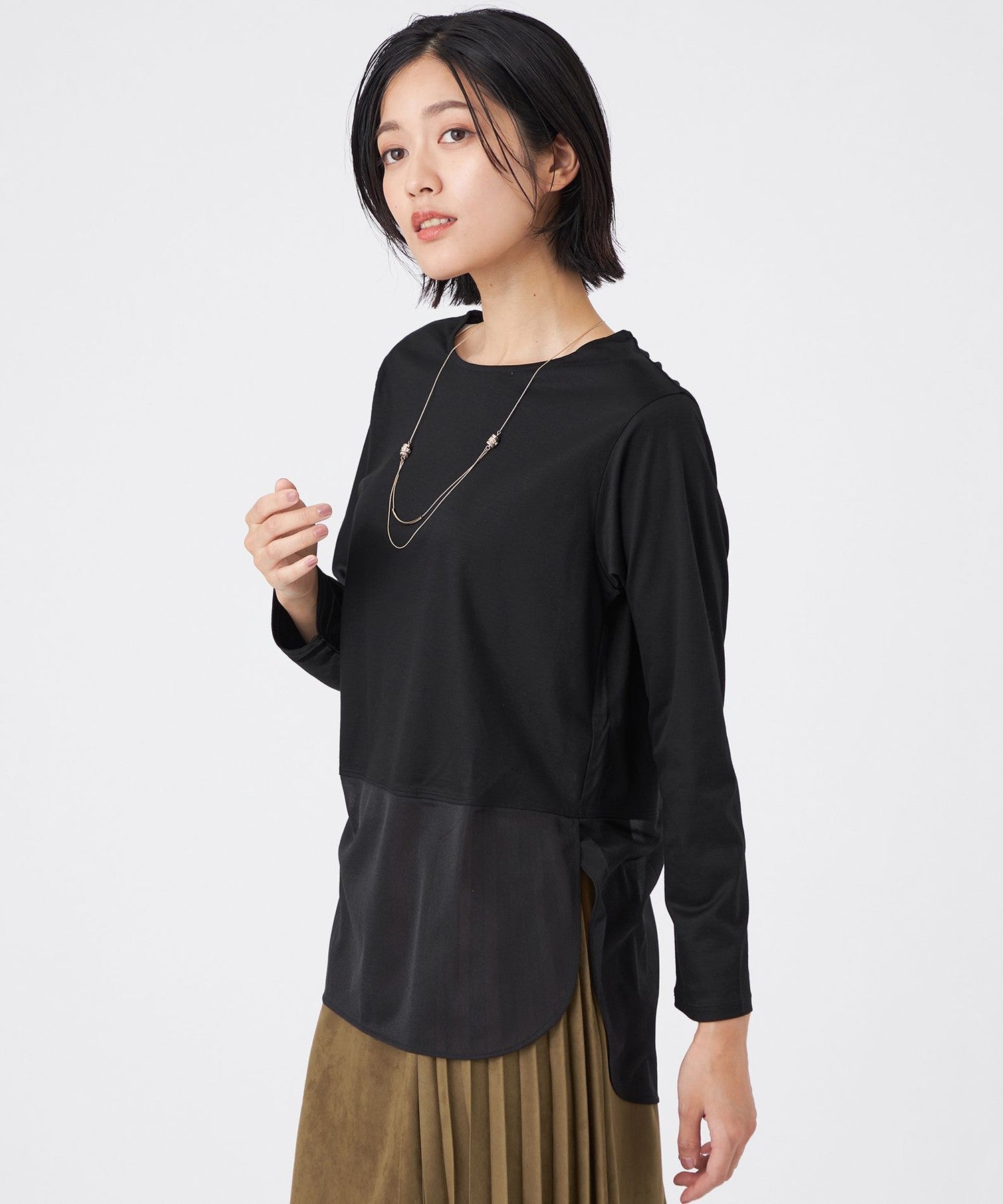 2211-U1P0963509__,09,モデル身長167cm 着用サイズ：38