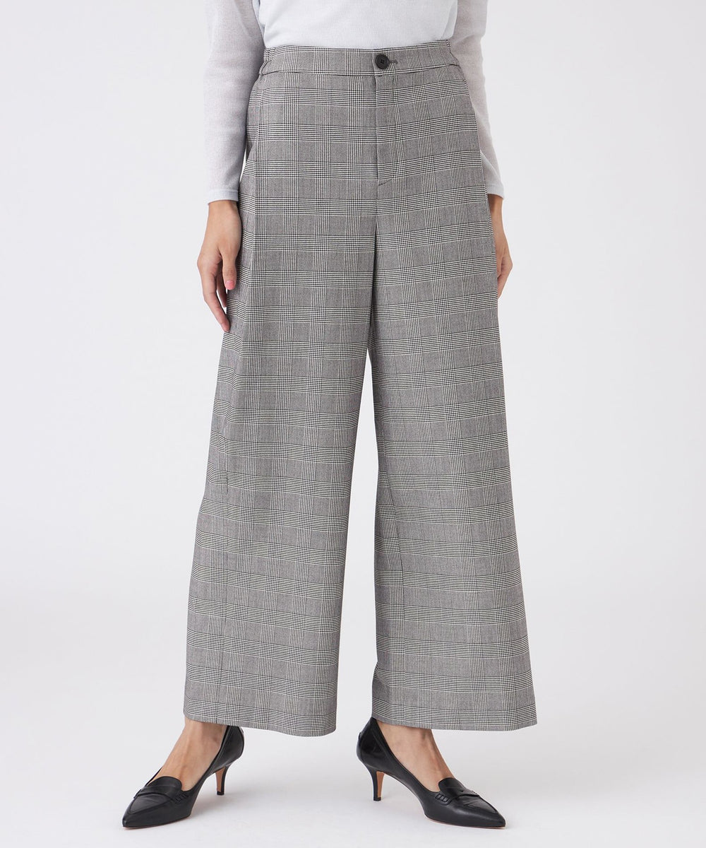 ウォッシャブル】グレンチェックパンツ(パンツ)｜TRANS WORK(トランス