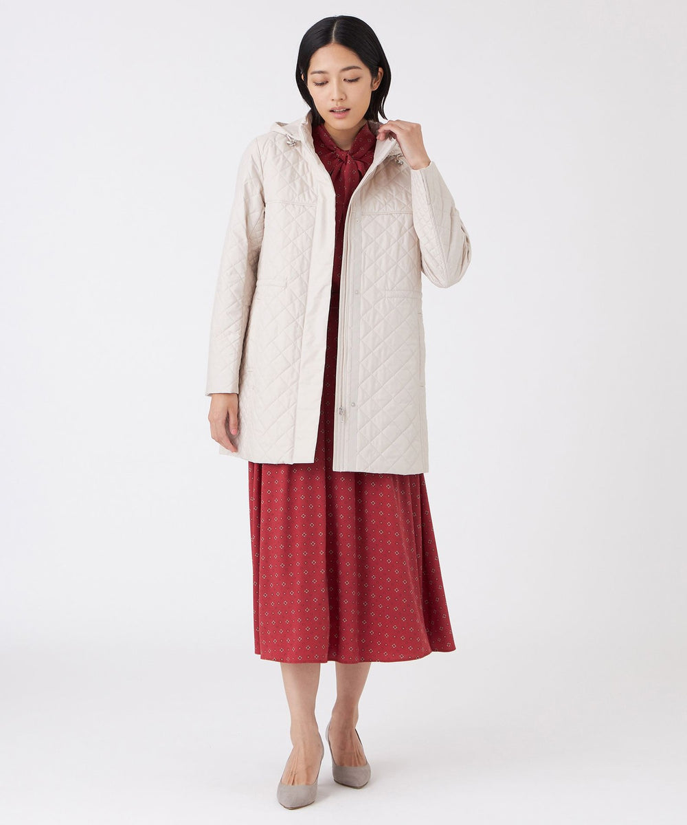 L】【吸湿発熱・消臭】キルティングタフタコート(コート)｜TRANS WORK