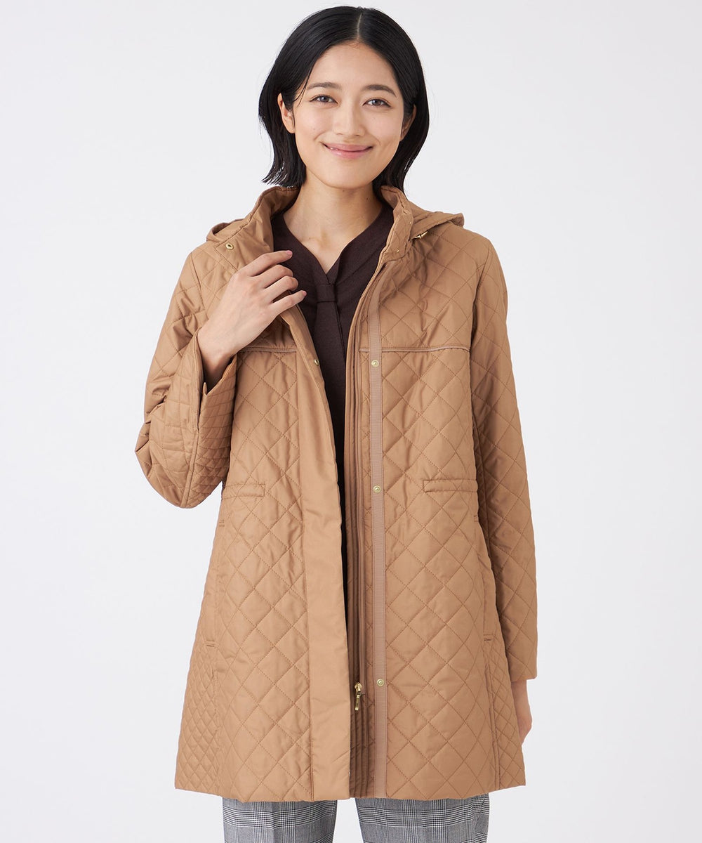 L】【吸湿発熱・消臭】キルティングタフタコート(コート)｜TRANS WORK