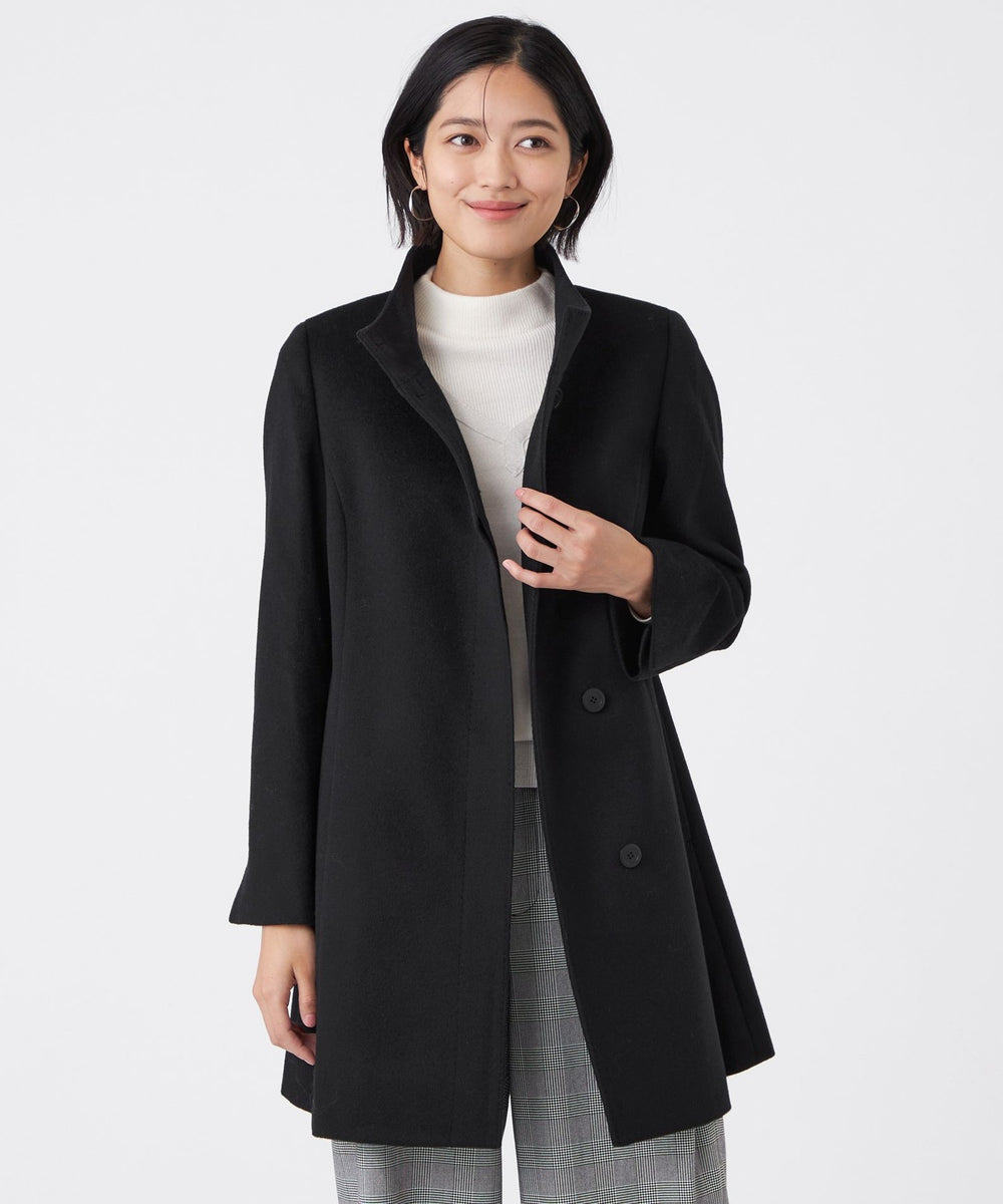 L】カシミヤ混メルトンウールコート(コート)｜TRANS WORK(トランス