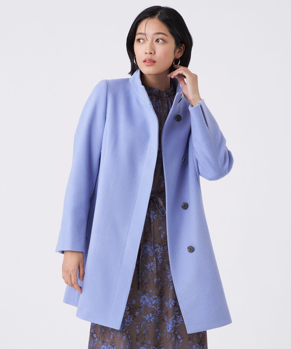 L】カシミヤ混メルトンウールコート(コート)｜TRANS WORK(トランス