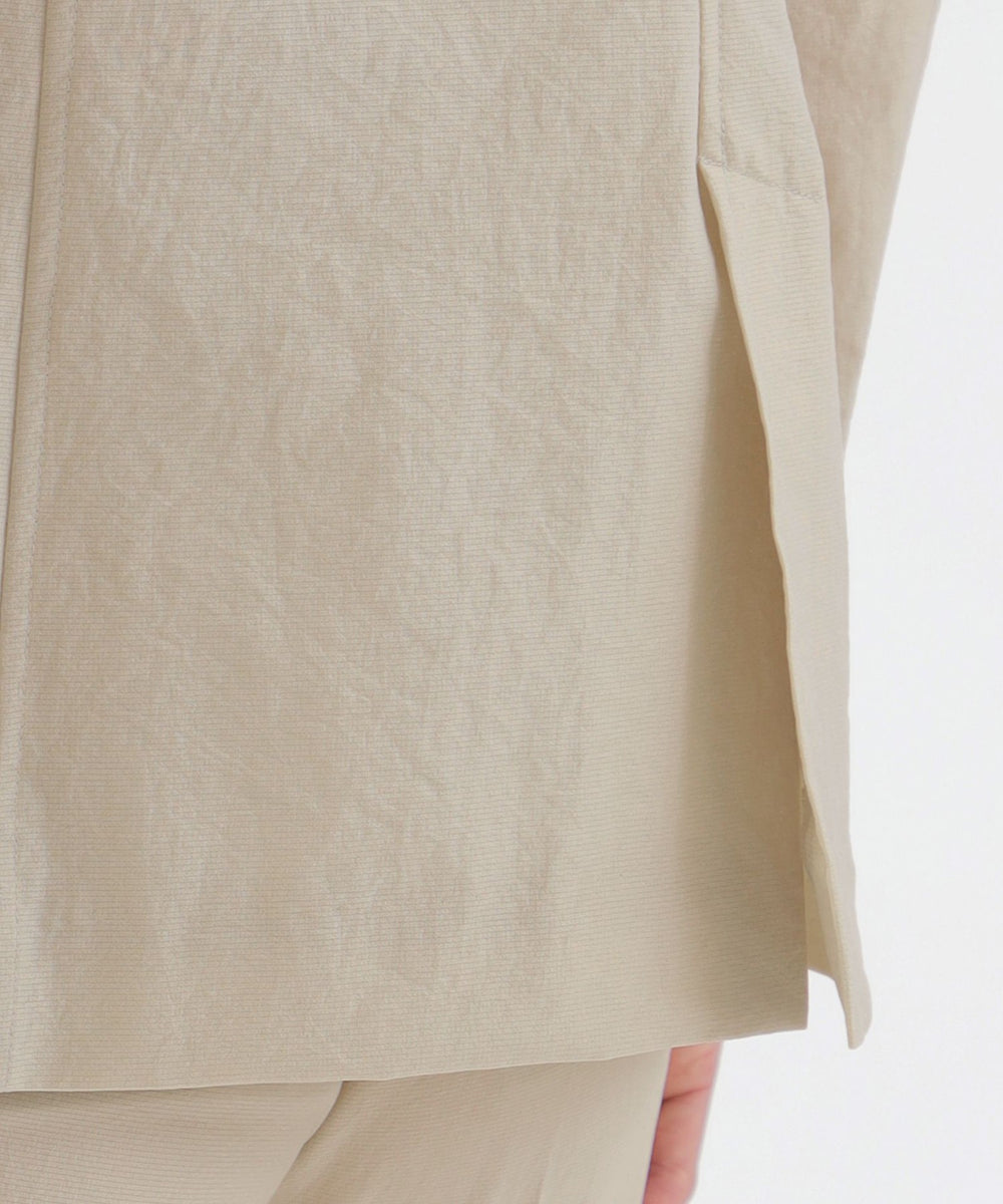 OUR シワになりにくい、洗える軽やかジャケット　グレイッシュベージュ シワになりにくい、洗える軽やかジャケット – OURHOME