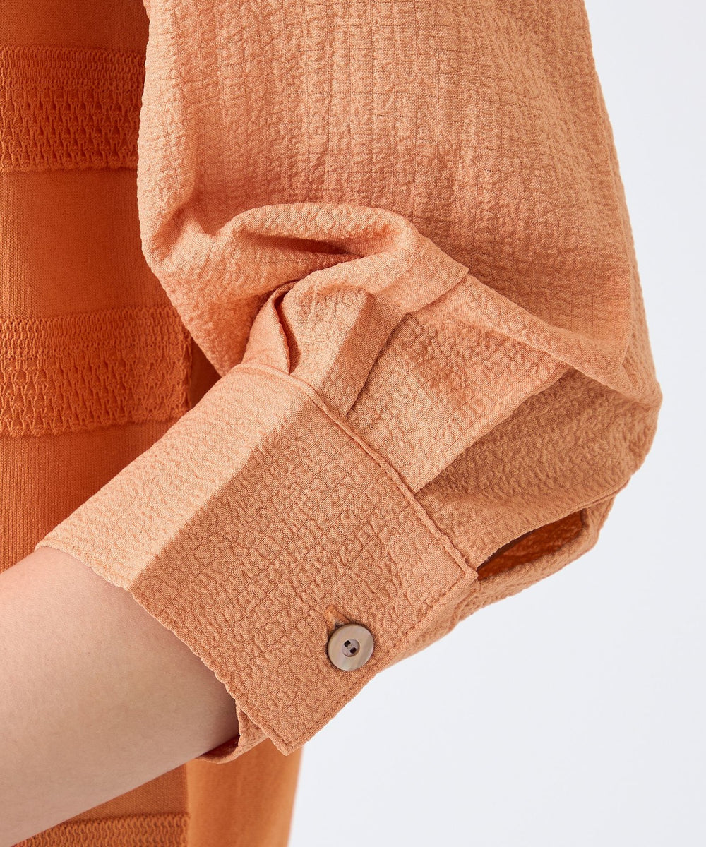 L】【ウォッシャブル】ビスコースナイロンニット(トップス