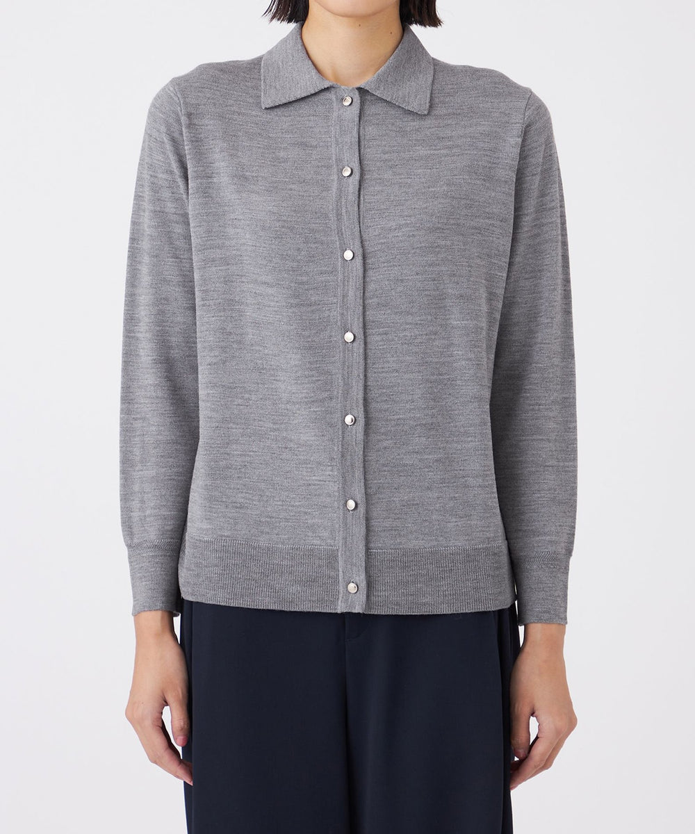 L】【ウォッシャブル】エクストラファインウールプルオーバー(トップス