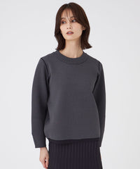 L】【ウォッシャブル】リバーシブルニットプルオーバー(トップス