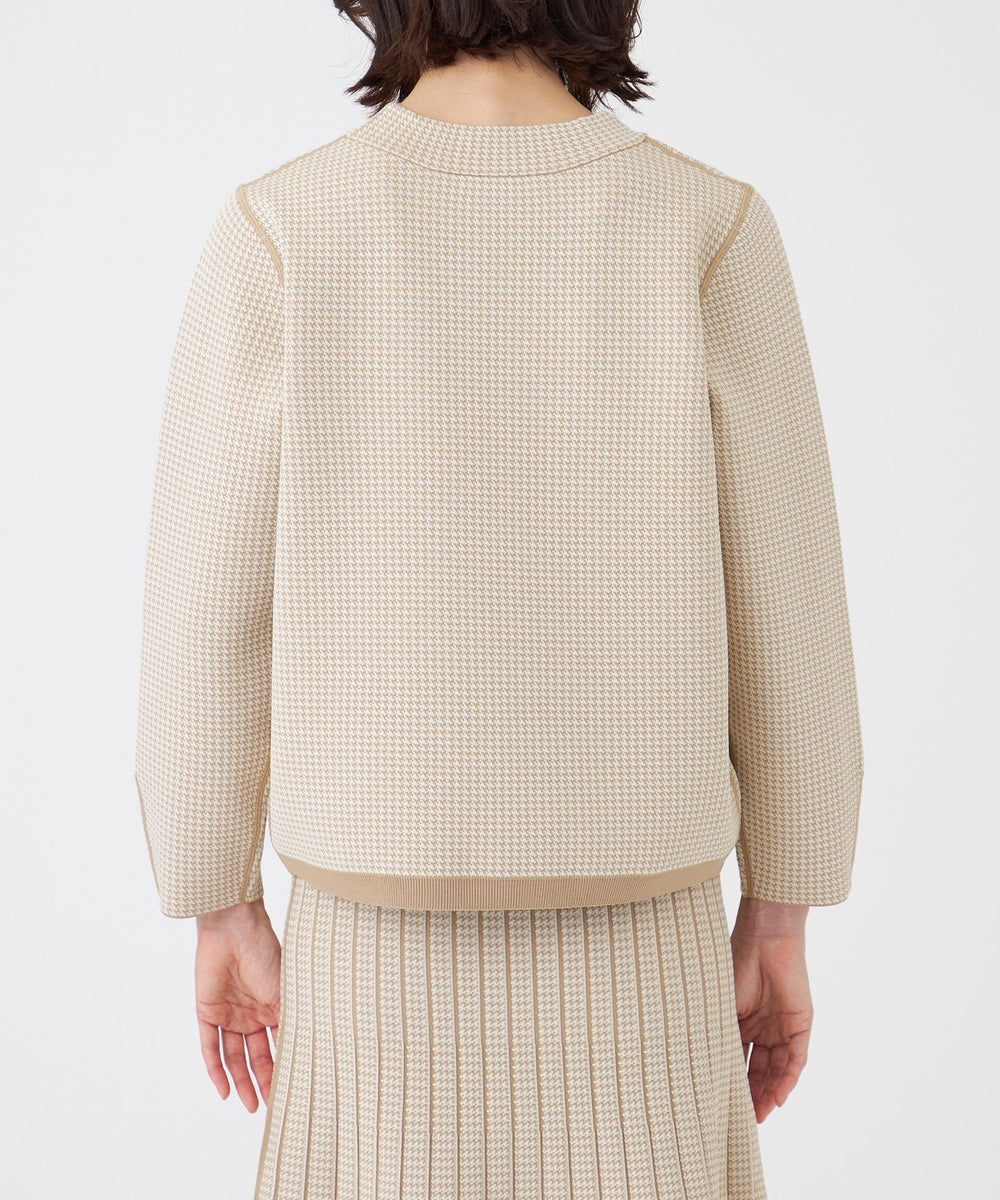 L】【ウォッシャブル】リバーシブルニットプルオーバー(トップス