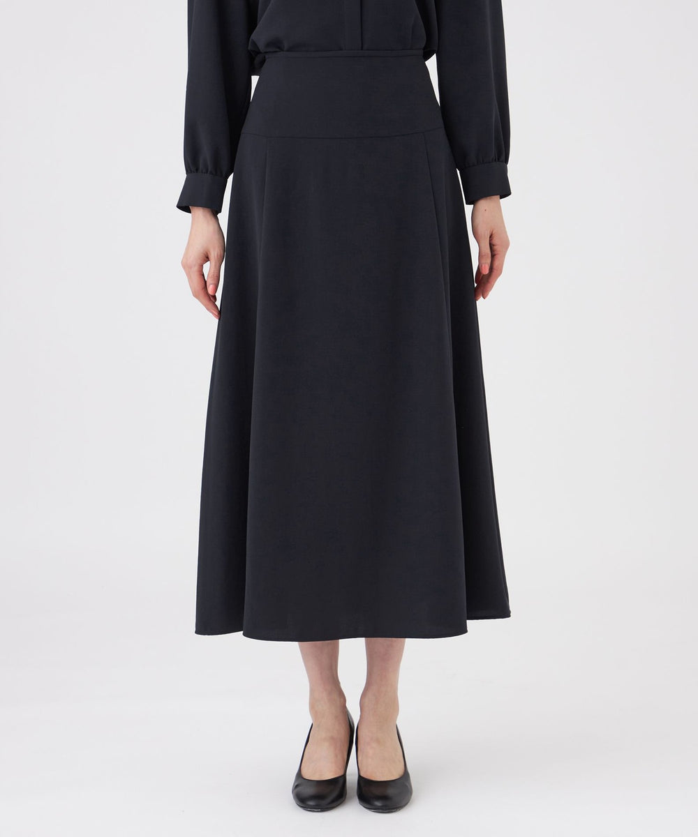 スカート nara Tomo L】【ウォッシャブル・UV・防しわ】ストレッチジョーゼットスカート