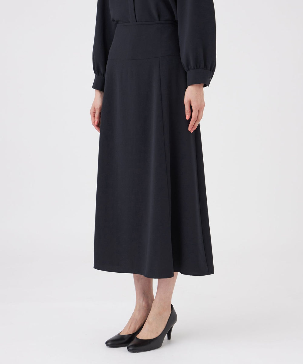 L】【ウォッシャブル・UV・防しわ】ストレッチジョーゼットスカート