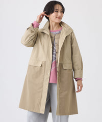 美品✨MHL.22AW ステンカラーコート ダウンライナー 脱着 ベージュ系 S MHL.のステンカラーコートを使った人気ファッションコーディネート - WEAR